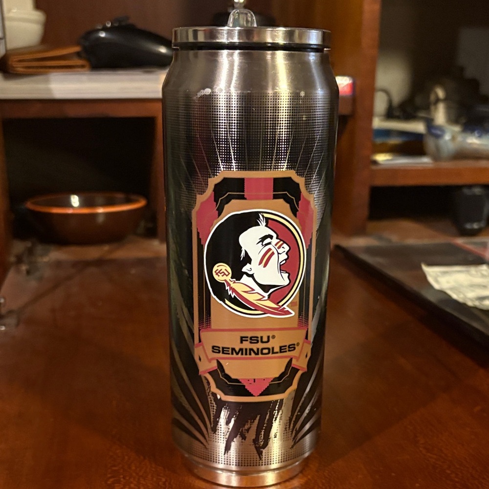 Stainless Steel Travel Tumbler - Garnet/Gold